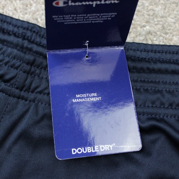 Champion Shorts NWT Mens 5XL XXXXXL Blue Double Dry Drawstring Polyester Gym - Picture 6 of 15